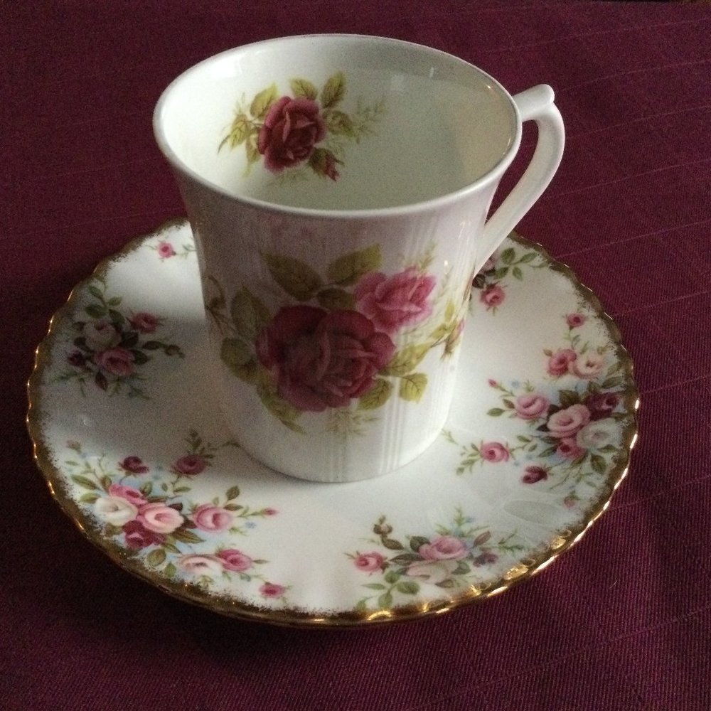 Royal Albert saucer plate Royal Minster cup fine bone china made in England